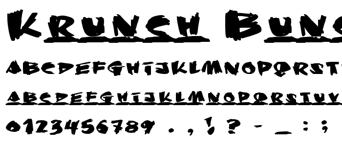 Krunch Bunch font